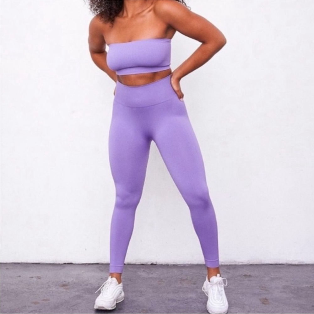Set Active x Madelyn Cline Sculpt Active Purple Leggings